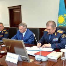 Встреча Министра внутренних дел Республики Казахстан с представителями частных охранных организаций